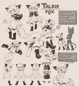 anatomically_correct anatomically_correct_genitalia anatomically_correct_vulva animal_genitalia animal_vulva anthro anus canine_genitalia canine_vulva clothed clothing digitigrade duo eyes_closed featureless_chest feet female fur genitals hair hindpaw holding_object holding_weapon looking_at_viewer mostly_nude motion_lines multiple_angles nude paws pose presenting presenting_vulva simple_background smile smiling_at_viewer solo tail tail_motion tailwag teeth text thin_calves thin_legs thin_thighs tongue vulva weapon young young_anthro young_female harmarist taleir canid canine fox mammal 2021 character_request digital_drawing_(artwork) digital_media_(artwork) english_text greyscale hi_res model_sheet monochrome multiple_images