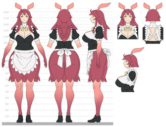 apron big_breasts black_clothing black_footwear black_shirt black_topwear blush breasts cleavage clothed clothing female female_humanoid footwear gradient_arms hair looking_at_viewer maid_apron maid_uniform red_eyes red_hair red_hands red_legs shirt side_view simple_background smile solo standing thick_thighs topwear translucent translucent_body uniform white_apron white_background white_clothing wide_hips randomtanstudio kelly_(randomtanstudio) animal_humanoid aquatic aquatic_humanoid cnidarian cnidarian_humanoid humanoid jellyfish_humanoid medusozoan medusozoan_humanoid full-length_portrait hi_res model_sheet portrait