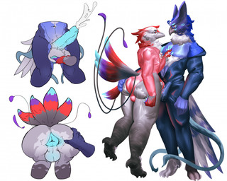 anthro anus backsack balls beak big_butt bodily_fluids bulge butt butt_grab clothed clothing cum duo ejaculation erection feathers femboy frottage genital_fluids genitals hand_on_butt hug leotard male male/male nude penile penis penises_touching perineum puffy_anus sex tail tail_feathers thick_thighs wide_hips zyiichy avian bird digital_media_(artwork) hi_res