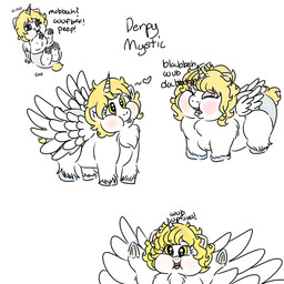 ambiguous_feral ambiguous_gender baby_talk blonde_hair blue_hooves blush clothed clothing dialogue diaper eyelashes feathered_wings feathers feral green_eyes hair happy heart_symbol hooves horn neonate overweight overweight_ambiguous overweight_feral purple_eyelids quadruped simple_background smile solo spiral_horn standing tail text toddler tongue tongue_out wearing_diaper white_background wings yellow_tail young young_ambiguous young_feral moonbat_(fp) fluffy_pony mythology equid equine fluffy_pony_(species) mammal mythological_creature mythological_equine winged_unicorn 1:1 2021 digital_media_(artwork) english_description english_text