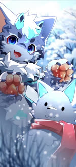 2_horns 4_fingers :3 anthro biped blinking blue_eyes blue_markings blush blush_lines chest_tuft claws cold dragon_horn fangs fingers forest forest_background fur grey_body grey_fur horn looking_at_viewer male markings multicolored_body multicolored_fur nature nature_background neck_tuft open_mouth open_smile outside pawpads paws plant scarf smile smiling_at_viewer snow snowing snowman solo teeth tongue tree tuft white_body white_fur winter hlg7777 mythology huhu_fox animate_inanimate dragon furred_dragon furred_scalie mythological_creature mythological_scalie scalie 2024 animated cool_colors digital_drawing_(artwork) digital_media_(artwork) hi_res loop no_sound seamless_loop shaded short_playtime webm