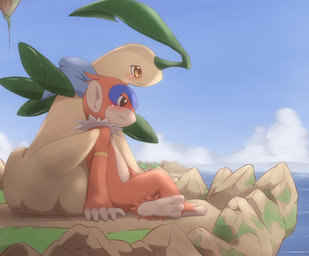 2014 ambiguous_gender anthro bayleef brown_eyes cloud duo hi_res kajinchu mammal monferno monkey nintendo outside pokémon primate sitting sky video_games water
Rating: Safe
Score: 7
User: Mienshao
Date: August 29, 2014 2014 ambiguous_gender anthro bayleef brown_eyes cloud duo hi_res kajinchu mammal monferno monkey nintendo outside pokémon primate sitting sky video_games water
Rating: Safe
Score: 7
User: Mienshao
Date: August 29, 2014