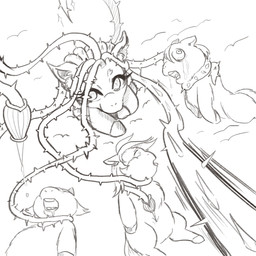 ambiguous_feral ambiguous_gender asphyxiation bodily_fluids corpse crying death dying exposed_muscle eye_popping eyelashes featureless_crotch female female_feral feral genocide gore group guts impalement killing organs pain pained_expression plant prehensile_hair pseudo_hair saliva spikes spikes_(anatomy) tears young young_feral yellowcottoncandy030 fluffy_pony elemental_creature flora_fauna fluffy_pony_(species) mammal 1:1 2025 digital_media_(artwork) hi_res monochrome