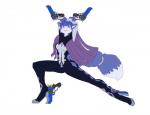 anthro biped blue_body blue_eyes blue_fur boots clothing female footwear fur gun high_heeled_boots high_heels ranged_weapon shoes solo tail weapon white_body white_fur ajvulpes bayonetta nintendo platinumgames star_fox bayonetta_(character) krystal_(star_fox) canid canine fox mammal