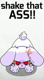 angry anthro ass_up butt cotton_tail cross-popping_vein doll female floppy_ears front_view looking_at_viewer lop_ears red_eyes seam_(sewing) shaking_butt simple_background solo stitch_(sewing) text white_background yellow_sclera chocochubs 2spot_studio bloody_bunny_(series) bloody_bunny animate_inanimate lagomorph leporid living_doll mammal rabbit 9:16 animated hi_res no_sound short_playtime webm