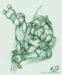 abs anal anal_masturbation anal_penetration anthro balls biceps big_penis biped bodily_fluids cum cumshot ejaculation erection eyes_closed food front_view genital_fluids genitals improvised_dildo improvised_sex_toy male mask masturbation melee_weapon muscular muscular_anthro muscular_male nude nunchaku nunchaku_in_ass orgasm pecs penetration penis pizza pose scales sex_toy shell simple_background sitting solo text three-quarter_view tongue toying_self vein weapon weapon_penetration white_background ryld teenage_mutant_ninja_turtles michelangelo_(tmnt) reptile scalie turtle 2009 colored_pencil_(artwork) full-length_portrait green_theme hi_res portrait sketch traditional_media_(artwork) url