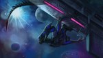 anthro male solo space spacecraft vehicle pinguinolog alien_(franchise) x3n alien xenomorph xenomorph_king 16:9 hi_res widescreen