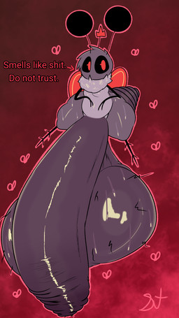 antennae_(anatomy) anthro balls big_balls big_butt big_penis black_arms black_legs black_sclera bodily_fluids body_hair butt crown darkened_genitalia darkened_penis excessive_sweat flaccid flies_for_smell foreskin genitals hair hairy_balls headgear huge_balls huge_butt huge_penis hyper hyper_balls hyper_genitalia hyper_penis male neck_tuft penis profanity pubes pubes_in_foreskin red_eyes red_wings small_but_hung solo sweat sweatdrop sweaty_balls sweaty_body sweaty_genitalia sweaty_legs sweaty_thighs text thick_foreskin thin_arms thin_legs tuft wings plushtrapboyuwu beelzebub beelzeron_(plushtrapboy) ambient_arthropod ambient_insect arthropod demon demon_arthropod fly_(animal) insect absurd_res english_text hi_res