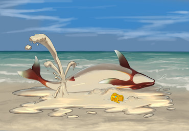 after_vore beach bodily_fluids cum cum_inside cum_vore digestion ejaculation excessive_genital_fluids excessive_vaginal_fluids female feral genital_fluids genitals heart_on_belly jewelry sand sea solo tail vaginal vaginal_fluids vaginal_squirting vore vulva water psyrensong psyren_(psyrensong) aquatic cetacean dolphin mammal toothed_whale absurd_res hi_res