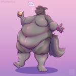 anthro drunk eating eggnog male overweight overweight_anthro overweight_male solo substance_intoxication moomoonjun fish hybrid marine shark hi_res