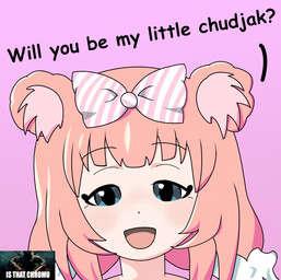 accessory blue_eyes bow_ribbon clothed clothing duo female gradient gun hair hair_accessory hair_tie inner_ear_fluff looking_at_viewer male obscured_face open_mouth pink_background pink_hair ranged_weapon round_ears simple_background solo talking_to_viewer text tuft weapon redcrystal activision bottom_text_(meme) call_of_duty call_of_duty:_black_ops vtuber chromu_(vtuber) animal_humanoid human humanoid mammal mammal_humanoid rodent rodent_humanoid sciurid sciurid_humanoid tree_squirrel_humanoid comic_sans english_text reaction_image