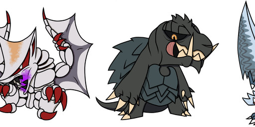 feral group guiron guiron_(gamera_rebirth) gyaos_(gamera_4_the_truth) male simple_background white_background niku_nakajima gamera_(series) gamera_(character) gyaos zigra_(gamera_series) alien aquatic bat fish hybrid kaiju mammal reptile scalie shark turtle hi_res