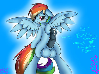 after_transformation animal_genitalia ball_growth balls big_balls big_iris blonde_hair blue_balls blue_body blue_ears blue_face blue_feathers blue_fur blue_hair blue_penis blue_sheath blue_tail blue_text blue_wings blush bodily_fluids dark_pupils dialogue erection feathered_wings feathers feral ftg_transformation fti_transformation fur gender_transformation genital_fluids genital_growth genitals green_hair green_tail growth gynomorph hair heart_symbol intersex iris light_text medial_ring monotone_balls monotone_face monotone_genitals monotone_penis monotone_wings multi_hair_tones multicolored_hair multicolored_tail nude offscreen_character orange_hair orange_tail penis penis_growth precum pupils purple_eyes purple_hair purple_tail rainbow_hair rainbow_tail red_hair red_tail sheath simple_background solo spread_wings tail talking_to_self text transformation wings yellow_tail plushtail friendship_is_magic hasbro my_little_pony mythology rainbow_dash_(mlp) equid equine mammal mythological_creature mythological_equine pegasus 2013 4:3 english_text