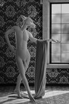 anthro antlers balls brown_eyes circumcised detailed_background flaccid front_view genitals hand_on_hip horn inside looking_at_self looking_down male nude penis photorealism pose presenting presenting_penis raised_arm solo tasteful_nudity text walking window conditional_dnp vlkosarek beastars blender_cycles louis_(beastars) cervine deer mammal red_deer 2024 2:3 3d_(artwork) absurd_res black_and_white blender_(artwork) digital_media_(artwork) english_text full-length_portrait hi_res monochrome pinup portrait wallpaper watermark