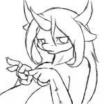 anthro big_breasts breasts clothing female fingerless_gloves gloves hair handwear horn huge_breasts long_hair looking_at_viewer solo conditional_dnp suirano hasbro my_little_pony fire_eclipse equid equine horse mammal pony 1:1 2015 low_res monochrome