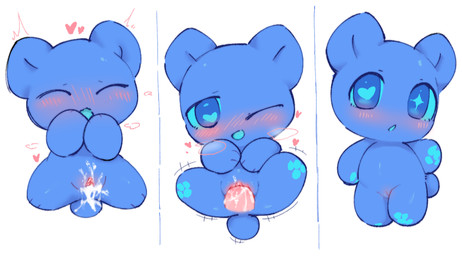 :o anthro anthro_penetrated blue_body blue_ears blue_eyes blue_fur blue_mouth blue_pawpads blue_pupils blue_sclera blue_tail blue_tongue blue_vulva blush bodily_fluids chibi cum cum_from_vagina cum_in_vagina cum_inside disembodied_penis doll duo eyes_closed female female_anthro female_focus female_penetrated fur genital_fluids genitals glistening glistening_genitalia glistening_penis heart_pupils heart_symbol humanoid_genitalia humanoid_vulva looking_at_viewer male male/female male_penetrating male_penetrating_female one_eye_closed one_eye_half-closed open_mouth pawpads paws penetration penis pink_blush pink_heart pink_penis pink_vulva plushie plushophilia pupils round_tail sex short_tail simple_background solo_focus spread_legs spreading tail tapering_penis tongue vulva white_background kirichiiii mochikuma_(seuppi) animate_inanimate bear living_doll mammal ursine 2025 digital_media_(artwork) hi_res right_to_left sequence