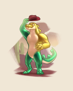anthro empty_eyes featureless_crotch front_view green_body green_tail male male_anthro mouth_closed neck_spikes nude solo spiked_tail spikes spikes_(anatomy) standing tail tipping_hat white_body white_tail yellow_body timmothy_arts glitch_productions the_amazing_digital_circus gummigoo_(tadc) crocodile crocodilian reptile scalie 4:5 full-length_portrait hi_res portrait