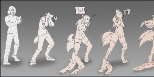 2_tails anthro basic_sequence beard border bottomwear breast_growth breasts clothing dialogue exclamation_point eyewear facial_hair female gender_transformation glasses growth hair human_to_anthro interrobang linear_sequence male mask mtf_transformation multi_frame_sequence multi_tail pants simple_background six_frame_image six_frame_sequence smile solo species_transformation standing surprised tail tail_growth text transformation transformation_sequence transparent_border whenwolvescryout canid canine fox human mammal 2020 absurd_res alpha_channel english_text hi_res sequence