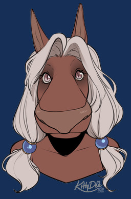 accessory anthro brown_body close-up female hair hair_accessory jackal_ears jewelry looking_at_viewer pink_eyes simple_background solo white_hair kittydee jesenna_(maaarked_one) anubian_jackal canid canine canis jackal mammal alpha_channel headshot_portrait hi_res portrait