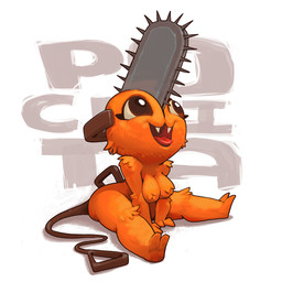 2_fingers 2_toes anthro anthrofied breasts brown_eyes chainsaw feet female fingers fur machine open_mouth orange_body orange_fur power_tool simple_background solo toes tools ivan_n chainsaw_man pochita_(chainsaw_man) animate_inanimate canid canid_demon canine demon devil_(chainsaw_man) living_machine mammal 1:1 hi_res