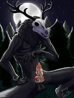 animal_genitalia animal_penis anthro balls bone canine_genitalia canine_penis claws forest forest_background genitals horn knot knotted_penis male musk musky_balls musky_penis nature nature_background paws penis plant sheath skull skull_head smegma smegma_in_sheath smegma_on_penis solo teratophilia tree vein veiny_penis stinkycoyote american_mythology indigenous_north_american_mythology mythology north_american_mythology wendigo 3:4 absurd_res hi_res