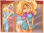 alternate_costume anthro blush butt cellphone clothing diaper diaper_fetish dress duo electronics feces female female/female fur looking_at_another phone smartphone smile soiled_diaper soiling taking_picture unclean_diaper used_diaper white_diaper paddedulf activision crash_bandicoot_(series) crash_team_racing_nitro-fueled coco_bandicoot isabella_bandicoot bandicoot mammal marsupial 2021 hi_res