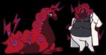 anthro female feral red_body solo guncht nintendo pokemon stromboli_(guncht) generation_5_pokemon pokemon_(species) scolipede animated short_playtime trans_(lore) trans_woman_(lore)