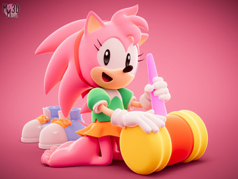 5_toes anthro barefoot black_eyes discarded_footwear eyelashes feet female kneeling looking_at_viewer piko_piko_hammer pink_body shoes_removed simple_background smile solo toes milkmeister3d classic_sonic_(universe) sega sonic_the_hedgehog_(series) amy_rose classic_amy_rose eulipotyphlan hedgehog mammal 3d_(artwork) 4:3 absurd_res digital_media_(artwork) hi_res