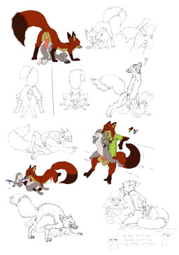 all_fours anal anal_penetration animal_genitalia animal_penis anthro anthro_on_anthro anthro_penetrated anthro_penetrating anthro_penetrating_anthro backsack balls bdsm bisexual bondage bottomless bound breasts breath butt canine_genitalia canine_penis chair_position clothed clothed_sex clothing collaborative collaborative_pussyjob collaborative_sex color_swatch cuff_(restraint) doggystyle erection female female_penetrated food food_fetish food_play from_behind_position genitals group group_sex handcuffed handcuffs hands_behind_back hands_tied heart_symbol knot leash leashed_top licking male male/female male_penetrating male_penetrating_female metal_cuffs navel nude penetration penile penile_penetration penis penis_in_ass penis_in_vagina pussyjob rear_admiral_position restraints sex spoon_position spooning text threesome tongue tongue_out tribadism_on_penis trio vaginal vaginal_penetration vulva thehuckleberryhorde disney zootopia dawn_bellwether judy_hopps nick_wilde bovid canid canine caprine fox lagomorph leporid mammal rabbit red_fox sheep true_fox 2016 english_text hi_res multiple_images sequence sketch_page