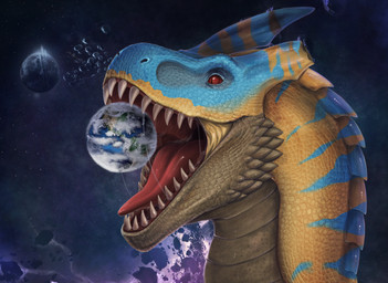 ambiguous_gender bodily_fluids earth feral macro mouth_shot object_vore open_mouth planet planet_vore saliva saliva_string sharp_teeth solo space teeth terra_macro vore sylviatei capcom monster_hunter grev_(greviste) flying_wyvern tigrex hi_res