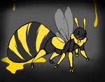 4_arms after_transformation ambiguous_gender anthro arthropod bee culixcupric food gdhusali hi_res honey_(food) hymenopteran insect multi_arm multi_limb solo transformation wings
