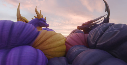 anthro big_muscles duo female hug huge_muscles hyper hyper_muscles male muscular muscular_female muscular_male outside photo_background striated_muscles anyveon activision spyro_the_dragon cynder spyro humanoid 3d_(artwork) digital_media_(artwork) hi_res photography_(artwork)