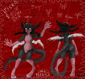 anthro female solo plaksapisya domestic_cat felid feline felis mammal model_sheet