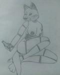 anthro bodily_fluids bottle breasts container cum female genital_fluids machine metal nipples nuka-cola one_eye_closed pose solo wink yokozuwari amy0108 fallout microsoft amy_(amy0108) android canid canine canis domestic_dog mammal robot shiba_inu spitz synth_(fallout) full-length_portrait graphite_(artwork) greyscale monochrome portrait traditional_media_(artwork)