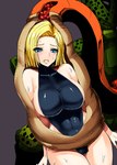big_breasts blonde_hair blue_eyes breasts female female_prey hair head_first huge_breasts human_focus light_body light_skin male male/female male_pred not_furry not_furry_focus solo_focus tail tail_fetish tail_play tail_vore vore ishimiso dragon_ball dragon_ball_z android_18 cell_(dragon_ball) imperfect_cell alien bio-android_(dragon_ball) human mammal