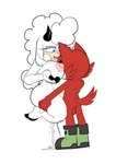 anthro areola big_breasts bodily_fluids breasts butt cum cum_inside duo female fingers fur genital_fluids hooved_fingers hooved_toes hooves horn male male/female nipples nude sex standing standing_sex wide_hips wool_(fur) anonymous_artist sega sonic_the_hedgehog_(series) gadget_the_wolf lanolin's_mother_(sonic) bovid canid canine canis caprine mammal sheep wolf hi_res