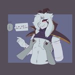 anthro black_nipples black_sclera blush clothed clothing duo exposed_shoulder fur horn male nipple_fetish nipple_play nipples partially_clothed simple_background solo_focus text topwear white_body white_fur arino undertale undertale_(series) asriel_dreemurr_(god_form) boss_monster_(undertale) digital_media_(artwork) english_text hi_res