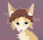 afro feral fur male neck_tuft plant ratfur solo tan_body tan_fur tuft toncomtoncosh warriors_(book_series) fan_character domestic_cat felid feline felis mammal headshot_portrait portrait