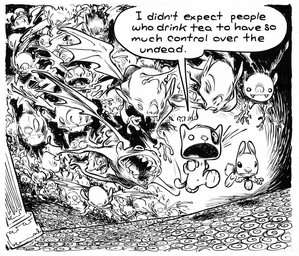 ambiguous_gender anthro bat_wings dialogue fangs feet feral flying group hindpaw membrane_(anatomy) membranous_wings open_mouth paws running scut_tail sharp_teeth short_tail speech_bubble tail teeth text toony whiskers wings chris_sanders kiskaloo mr._stuffings_(kiskaloo) ogo_(kiskaloo) bat domestic_cat felid feline felis lagomorph leaf-nosed_bat leporid mammal microbat rabbit undead vampire vampire_bat yangochiropteran black_and_white english_text hi_res monochrome