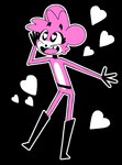 anthro boots clothing footwear freckles heart_eyes heart_symbol male multicolored_body narrow_hips open_mouth pink_body shoes simple_background slim solo standing thigh_gap thin_calves thin_legs thin_thighs toony transparent_background two_tone_body rexon02 bubbles_(rexon02) bear mammal absurd_res alpha_channel hi_res