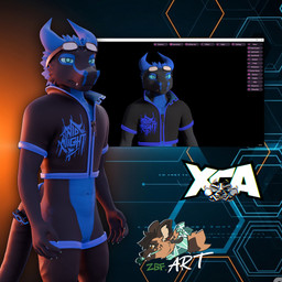 3d_avatar black_body black_scales blue_body blue_eyes blue_scales clothing eyewear goggles jacket leg_warmers legwear male scales shirt tail text topwear xca zgf_art lizard lizardman reptile scalie 1:1 2025 3d_(artwork) 3d_model_showcase digital_media_(artwork) english_text hi_res