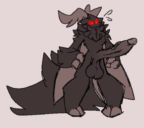 antennae_(anatomy) anthro balls big_penis erection genitals huge_penis male nude penis red_eyes simple_background solo tail wings microwavable mothman arthropod cryptid insect lepidopteran mammal moth sketch