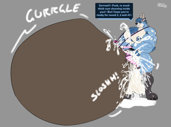 abdominal_bulge abs animal_genitalia animal_penis anthro armpit_hair balls big_balls big_muscles big_pecs big_penis bodily_fluids body_hair canine_genitalia canine_penis chest_hair clothing cum cum_inflation cum_inside dialogue duo excessive_cum excessive_genital_fluids femboy genital_fluids genitals harness huge_balls huge_penis hyper hyper_balls hyper_genitalia hyper_penis inflation legwear male male/male muscular nipple_piercing nipples pecs penis piercing pubes rumbling_stomach size_difference thigh_highs vein veiny_penis north_husky megathedeer norththehusky canid canine canis deer domestic_dog husky mammal nordic_sled_dog spitz absurd_res hi_res