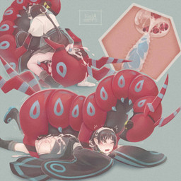 2_horns accessory asian_clothing bestiality biped black_body black_hair blue_background blue_body blue_penis blush bodily_fluids butt cervical_penetration clothed clothed/nude clothed_female clothed_humanoid clothed_sex clothing countershading cum cum_drip cum_from_vagina cum_in_uterus cum_in_vagina cum_inside cum_on_back cum_on_butt cum_on_ground cutaway doggystyle dripping drooling east_asian_clothing egg egg_in_uterus egg_in_vagina egg_insertion eye_contact female female_humanoid female_penetrated feral feral_penetrating feral_penetrating_female feral_penetrating_humanoid footwear from_behind_position from_front_position genital_fluids genitals hair headband horn humanoid_on_feral humanoid_penetrated internal internal_vaginal interspecies looking_at_another looking_at_partner lying male male/female male_feral mastery_position multiple_positions nude nude_male on_back on_front one_eye_closed one_leg_up oviposition penetration penile penile_penetration penis penis_in_vagina pointy_ears pokephilia quadruped raised_leg red_body red_horn saliva sex shoes short_hair side_view simple_background size_difference smaller_penetrated straddling tan_body tan_skin tears three-quarter_view tremble_lines tremble_spikes uterus vaginal vaginal_canal vaginal_penetration yellow_eyes iimia nintendo pokemon generation_5_pokemon humanoid pokemon_(species) scolipede shiny_pokemon 1:1 2025 dated digital_drawing_(artwork) digital_media_(artwork) hi_res japanese_description sequence signature