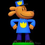 3d_modeling 3d_print anthro badge blue_clothing brown_eyes clothed clothing grass hands_on_hips hat headgear headwear male officer plant police smile solo sillytoys dogman dog_man canid canine canis domestic_dog mammal 1:1 3d_(artwork) digital_media_(artwork) hi_res