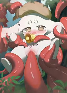 abdominal_tattoo anthro anthro_penetrated belly_tattoo blush captured clothing female female_penetrated forest_background genitals hat headgear headwear heart_eyes heart_symbol kemono penetration solo tail tattoo tentacle_in_vagina tentacle_penetration tentacles tongue vaginal vaginal_penetration vulva womb_tattoo young megrant12 lagomorph leporid mammal rabbit 2d_animation animated motion_tweening no_sound short_playtime video