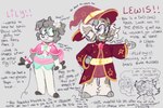 aged_up anthro clothed clothing duo female fur hair horn male text robinfollies billie_bust_up lily_(billie_bust_up) lou_(billie_bust_up) bovid caprine goat mammal 3:2 digital_media_(artwork) english_text