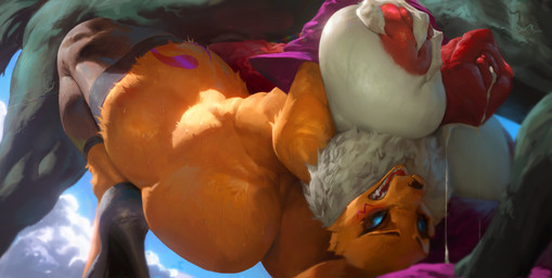 animal_genitalia animal_penis anthro anthro_on_feral areola bestiality big_areola big_breasts big_butt big_penis bodily_fluids bodyjob bound breast_play breasts butt clothing dripping duo equine_genitalia equine_penis faceless_character faceless_male female female_focus feral footwear fur genital_fluids genitals hand_on_breast high_heels huge_breasts huge_butt huge_hips huge_penis huge_thighs interspecies legwear low-angle_view male male/female mane nipples penis penis_between_breasts precum precum_drip precum_string puffy_areola puffy_nipples sex shoes small_waist snarling thick_thighs thigh_highs thigh_sex three-quarter_view titfuck upside_down vein veiny_penis white_body white_fur wide_hips yellow_body yellow_fur momo_fox bandai_namco digimon canid digimon_(species) equid equine mammal renamon hi_res