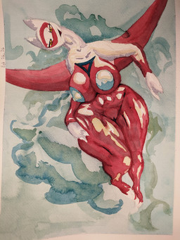 anthro bedroom_eyes big_breasts breasts claws curvy_figure eyelashes female genitals huge_breasts narrowed_eyes nude nude_anthro pokemorph pose seductive solo vulva wide_hipped_female wide_hips wings elderberry nintendo pokemon generation_3_pokemon latias legendary_pokemon pokemon_(species) 2026 3:4 absurd_res graphite_(artwork) hi_res mixed_media painting_(artwork) sketch traditional_media_(artwork) watercolor_(artwork)