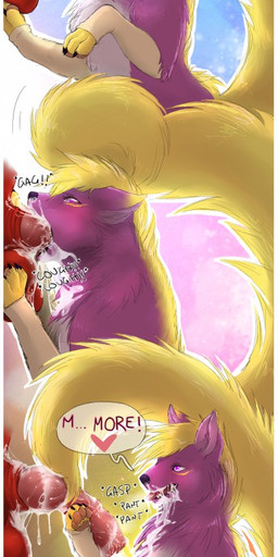 balls black_nose bodily_fluids breath claws cum cum_drip cum_in_mouth cum_inside cum_on_balls cum_on_penis deep_throat dialogue dripping duo ejaculation erection faceless_character faceless_male fellatio female feral fluffy fluffy_tail fur genital_fluids genitals heart_symbol holding_balls knot knotted_penis male male/female medial_ring messy multicolored_body multicolored_fur oral oral_only oral_penetration panting penetration penile penis penis_in_mouth penis_sniffing purple_body purple_eyes purple_fur saliva saliva_on_penis sex sniffing sound_effects speech_bubble sucking tail text vein veiny_penis solipsia juniperskunk skunkettemon 2015 english_text hi_res sequence